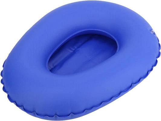 Jeanoko 1PCS Bedridden Male Urinal Device, Reusable Storage Inflatable Pan, Anti Bedsore Toilet Urinal for Elderly Bedridden Patients, Bed Pan for Elderly Women Females 14×8×1CM