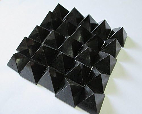 WholesaleGemShop Beautiful Lot of 10 Black Tourmaline Gemstone Pyramids Crystal Reiki Vaastu Healing