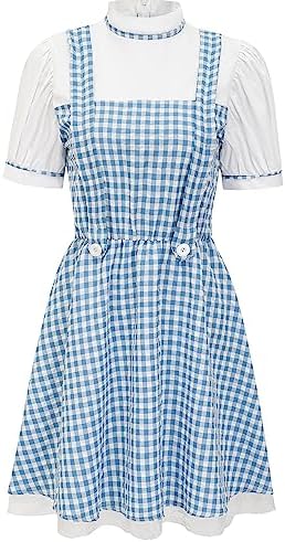 HMPRT Halloween Costume Women, Halloween Princess Costumes for Adults Basket Dress Socks Hair Bows Book Storybook Character Sexy,S
