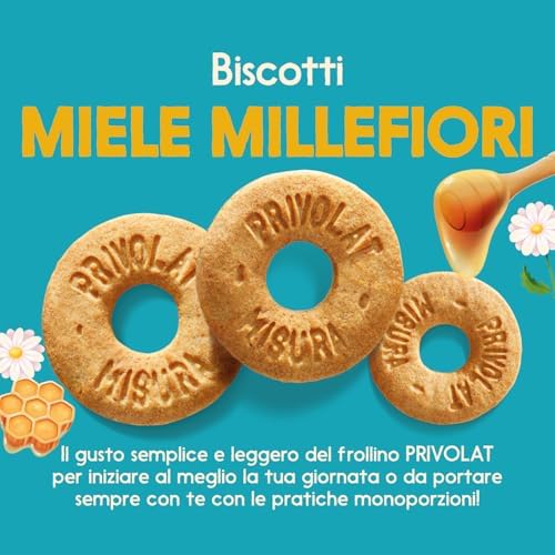 Biscotti al miele privolat senza latte e uova confezione da 400 grammi Misura