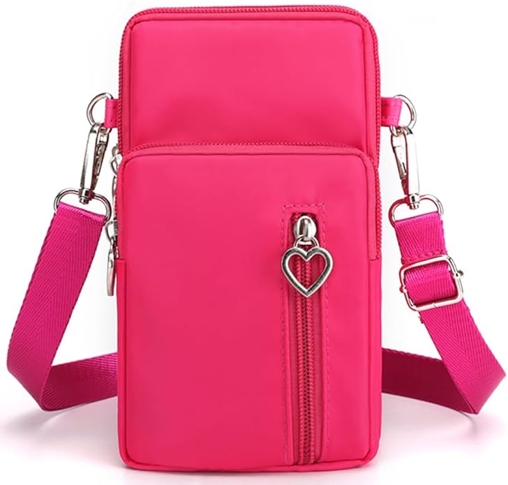 JANKS Small Crossbody Bag for Women - Mini Phone Purses with Crossbody Strap and Wallet - Nylon Arm Bag