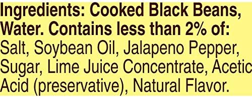 Old El Paso Black Bean Refried Beans, 16 oz. (Pack of 12)