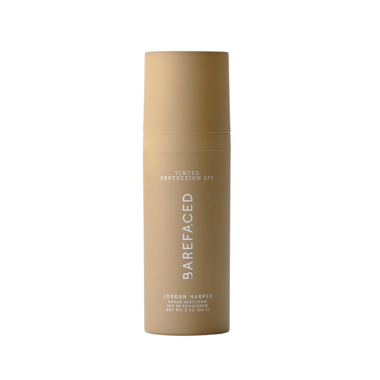 Barefaced Tinted Protection SPF 50+ – Broad-Spectrum Sunscreen with Zinc Oxide, Niacinamide & Hyaluronic Acid – Oil-Free UV Protection, Hydration & Anti-Aging with Universal Tint (60ml)