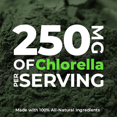 Organic Chlorella Tablets 1,000 Count | High Potency Superfood | Chlorophyll Pills from 100% Pure Green Algae | Broken Cell Wall for Max Absorption | Vegan, Kosher, Non-GMO | 4 Tabs per Day (1-Pack)