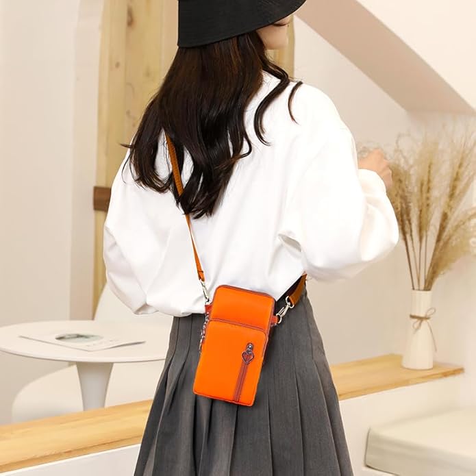 JANKS Small Crossbody Bag for Women - Mini Phone Purses with Crossbody Strap and Wallet - Nylon Arm Bag