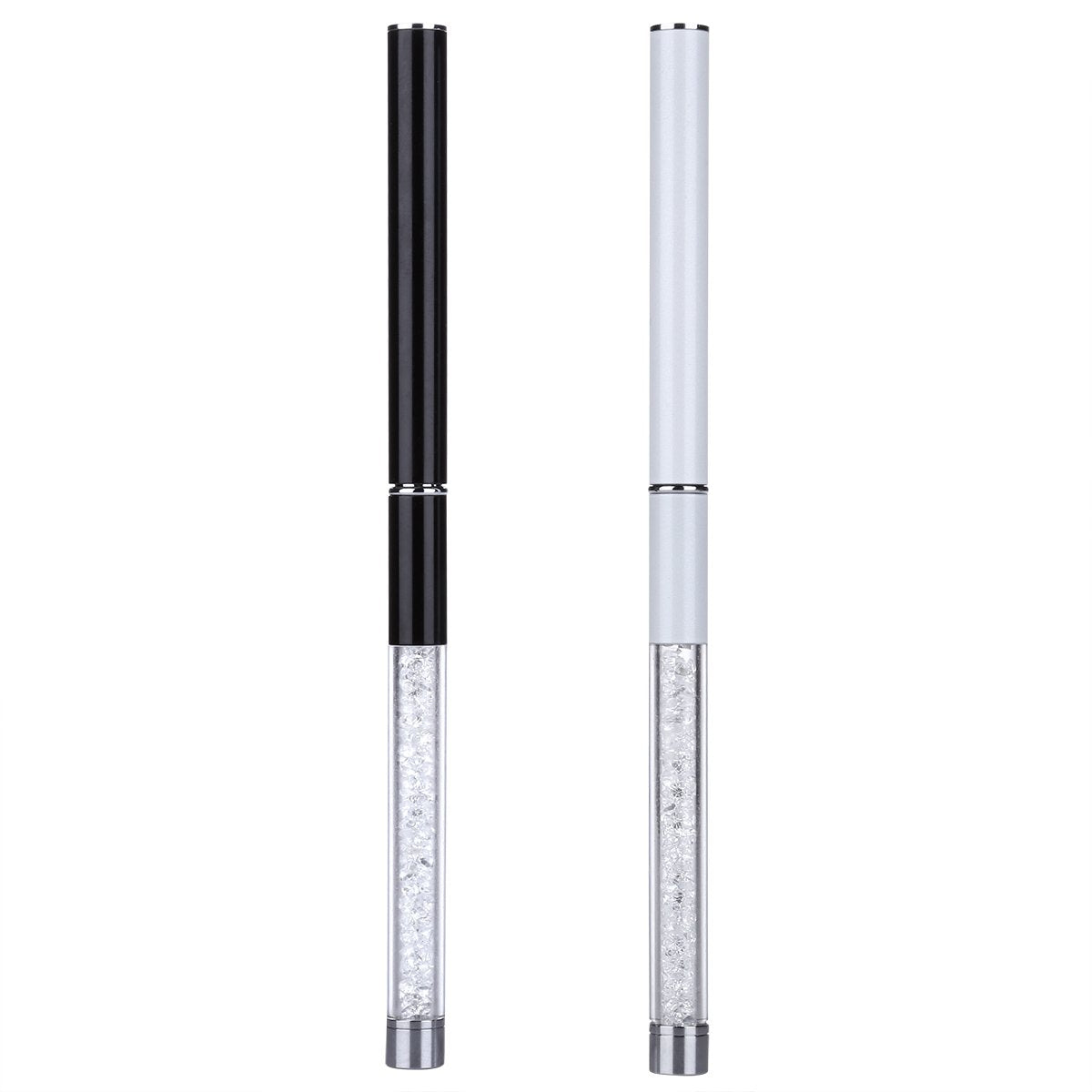 2 Pieces Eyelash Brush with Cap, Mascara Spoolies Reusable Brow Brushes Lash Wands Applicator Spooly for Lashes