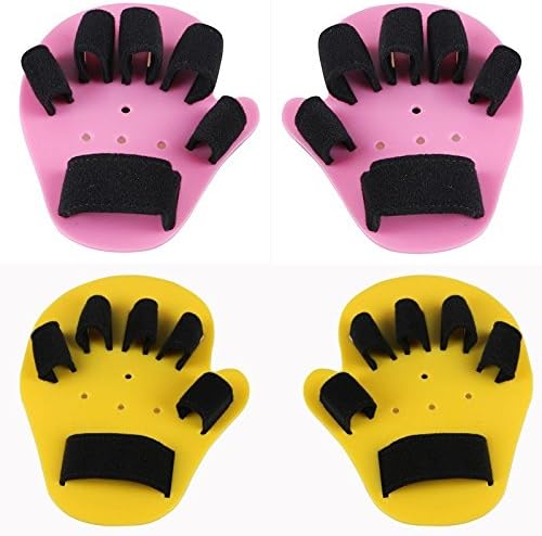Child Finger Separator Hand Orthosis Splint for Kids - Separate Finger Flex Spasm Extension Board for Boys or Girls - Polio Rehabilitation Exercise - Yellow: 5-10 Years Old