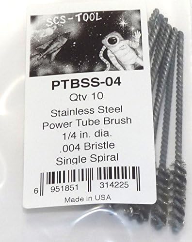 SCS-Tool 1/4 in Stainless Power Tube Brush 10 Pack