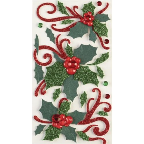 Jolee's Boutique Flourishes and Holly Dimensional Stickers