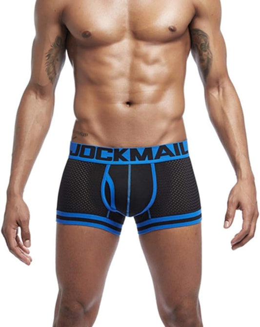 JOCKMAIL Men's Underwear Boxers Mesh Panties - Male Underpants with Boxer Short