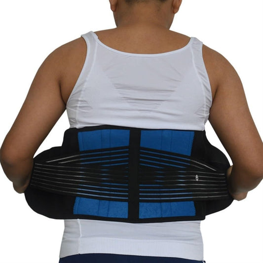 5XL 6XL Lumbar Support Decompression Belt Men Lower Back Brace Women Waist Protection Band Spine Support Orthopedic Corset Provide Back Pain Relieve (Color : Blue, Size : 6X-Large)