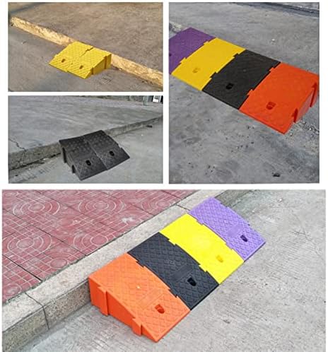 Curb Ramp Portable,Plastic Vehicle Driveway Ramp, Convenient Use and Carry, for Driveway, Loading Dock, Sidewalk, Car, Scooter, Bike, Motorcycle (Color : D, Battery *1 : 25 * 45 * 19cm)
