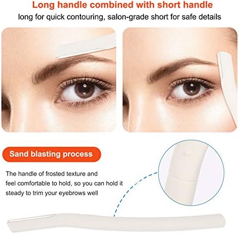 3Pcs Eyebrow Razor Trimmer, Multipurpose Exfoliating Dermaplaning Home Skin Care Safety Tool, Professional Facial Hair Removal,Shaver and Eyebrow Shaper For Women & Man