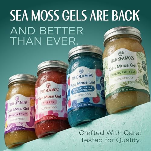 TrueSeaMoss Sea Moss Gel – Made in USA – Wildcrafted Seamoss & Jarred Vegetables – Original, Pack of 1 (Labels may Vary)