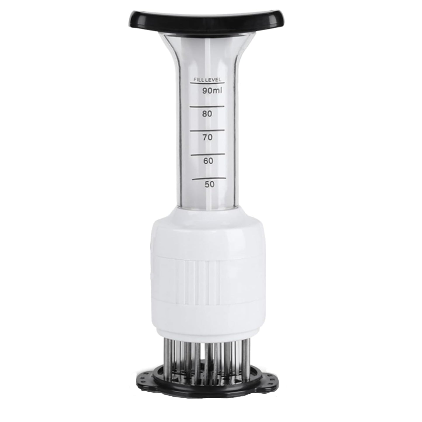 HMDIUM Stainless Steel Meat Injector - 1 Pack Seasoning Injector Marinade Injector for BBQ Turkey Chicken - Flavor Tenderizer Syringe for Poultry Cooking