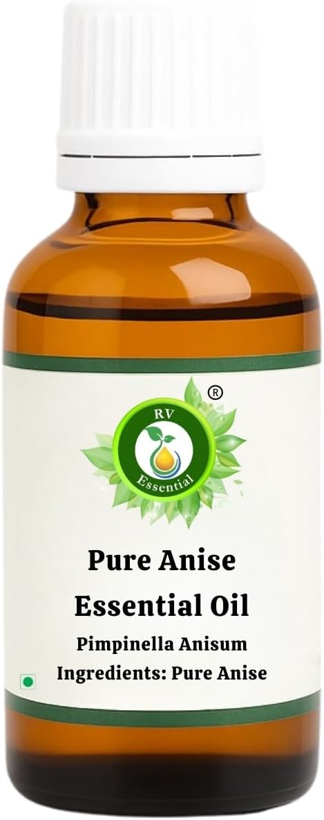 Anise Essential Oil | Pimpinella Anisum | Anise Oil | for Baking | Pure Anise Oil | for Cooking | 100% Pure Natural | Steam Distilled | Therapeutic Grade | 15ml | 0.507oz by R V Essential
