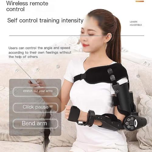 Electric Elbow Rehabilitation Device, Hinged Elbow Support Arm Exerciser for Stroke Hemiplegia Patients (Right Arm)