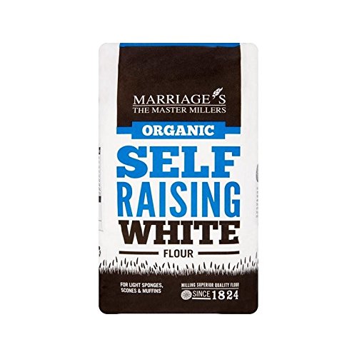 Marriage's Organic Self Raising White Flour 1kg - Pack of 2
