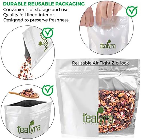 Tealyra - Sweet Berry Compote - Hibiscus - Cherry - Raspbery - Herbal Fruity Loose leaf Tea - Hot and Iced - Caffeine-Free - 224g (8-ounce)