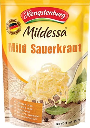 Hengstenberg Mildessa Mild Sauerkraut, 14.1 Ounce (Pack of 6)