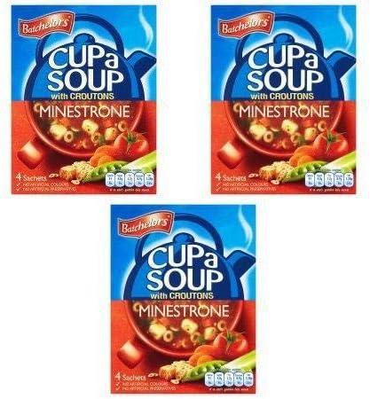Batchelors Cup A Soup with Croutons Minestrone 4S Pack of 3