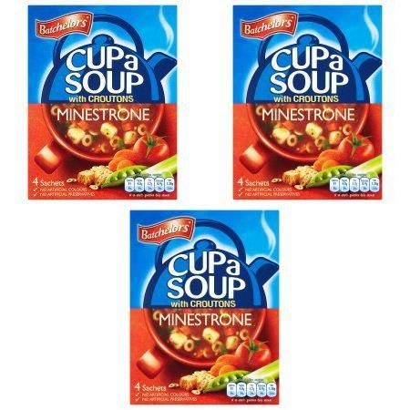 Batchelors Cup A Soup with Croutons Minestrone 4S Set of 3