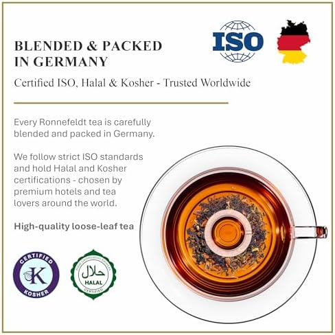 Ronnefeldt Ceylon Orange Pekoe – Premium Loose Leaf Black Tea from Sri Lanka – 100g Pack – Fine Uva & Dimbula Garden Blend
