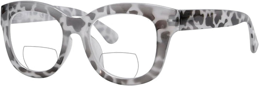 Eyekepper Large Frame Bifocal Reading Glasses Women Oversize Bifocal Readers - Grey Tortoise +1.50