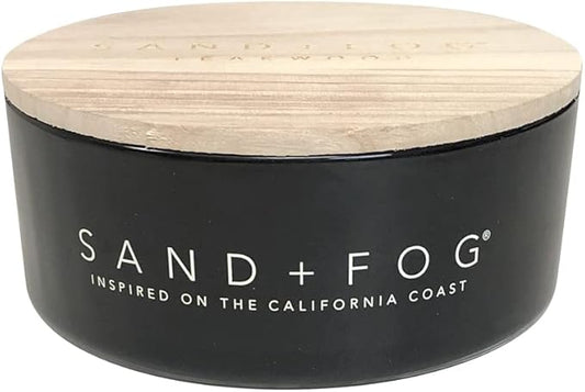Sand + Fog Scented Candle - Teakwood - Additional Scents and Sizes â 100% Cotton Lead-Free Wick - Luxury Air Freshening Jar Candles - Perfect Home DÃ©cor for Your Cocktail Table â 34 oz