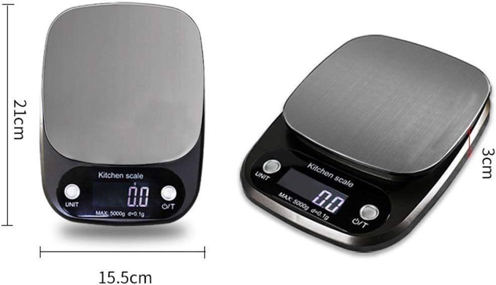 GeRRiT Electronic Scale Kitchen Baking Scale Digital Food Scale LCD Display Home High-Precision Electronic Scale ()
