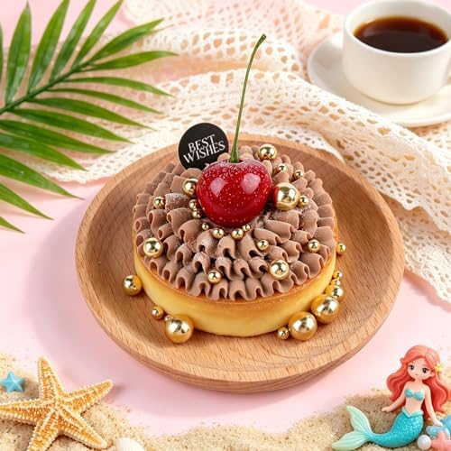 Gold Pearl Sprinkles for Cake Decorating, 6 Sizes Mix 4.6 oz Edible Pearls Sugar Sprinkles for Baking Cupcake Cookies