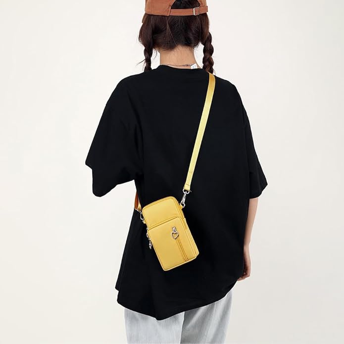 JANKS Small Crossbody Bag for Women - Mini Phone Purses with Crossbody Strap and Wallet - Nylon Arm Bag