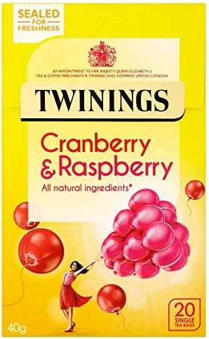 Twinings Cranberry & Raspberry Teabags - 4 x 20's