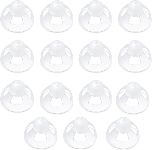Transparent Soft Silicone Hearing Amplifier Dome Open Ear Tip Ear Plugs Earbuds 15PCS 12mm