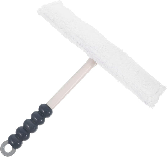 Double-Sided Window Squeegee for Shower and Car Windshield, Gray Bathroom and Car Glass Cleaning Tool with Water Scraper, Household Glass Cleaner for Home and Vehicle Use