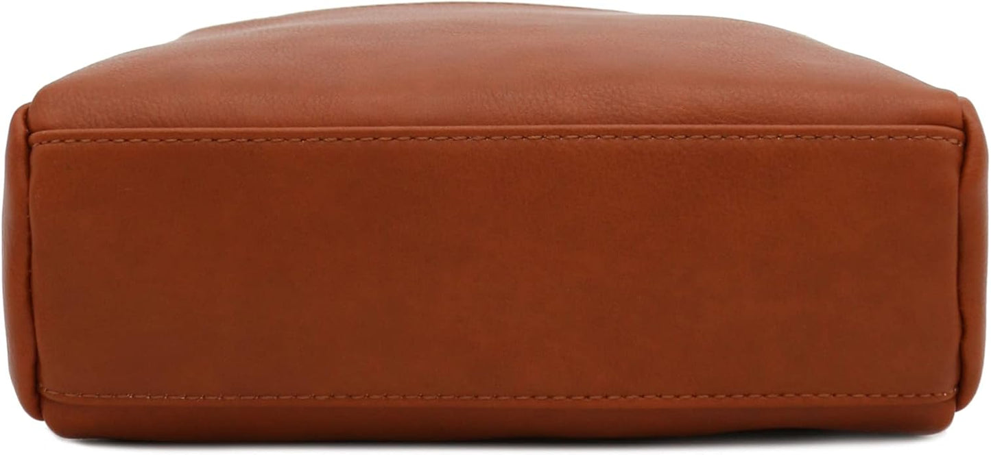 FashionPuzzle Triple Zip Small Crossbody Bag