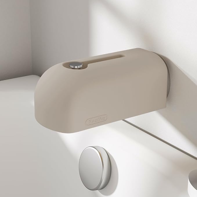 Faucet Cover Bathtub, Soft Silicone Tub Spout Cover, Faucet Protector for Kids, Bath Spout Guard for Bathtubs, Bathroom Tub Faucet Cover, Water Spout Cover for Child Safety, Universal Fitï¼Taupeï¼