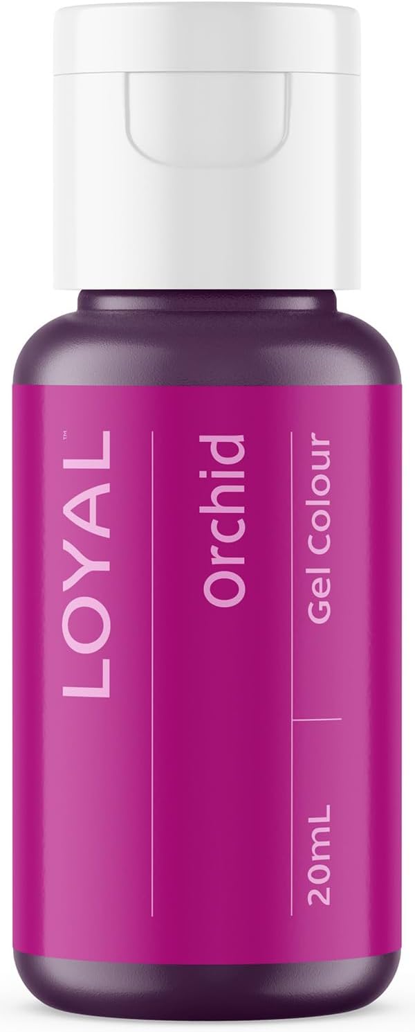 Loyal Gel Food Coloring | Vibrant Color for Buttercream, Fondant, Royal Icing, Gum Paste, Marzipan and Cake Batter | Gel-Based Concentrated Food Dye - 20ml Orchid