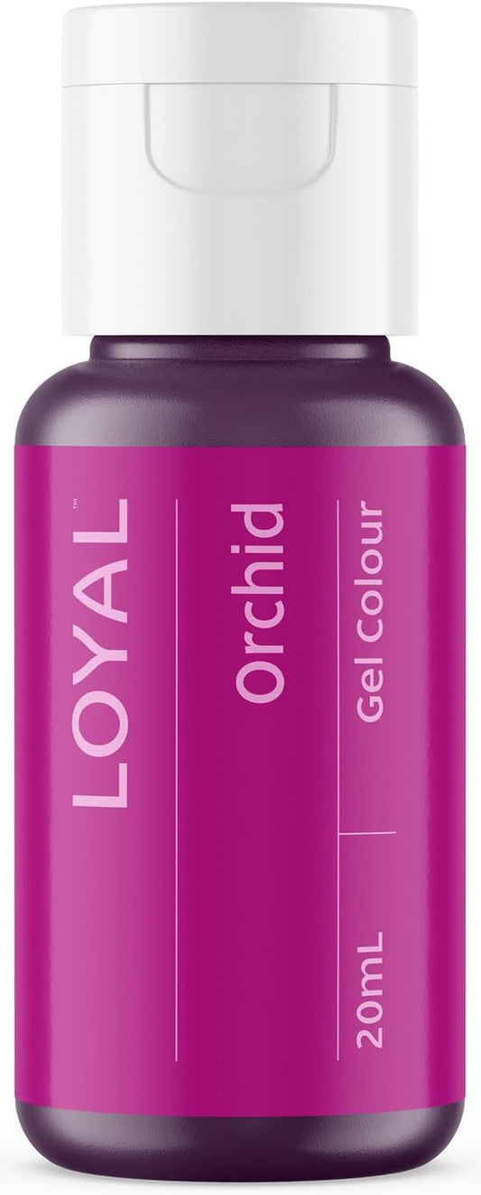 Loyal Gel Food Coloring | Vibrant Color for Buttercream, Fondant, Royal Icing, Gum Paste, Marzipan and Cake Batter | Gel-Based Concentrated Food Dye - 20ml Orchid