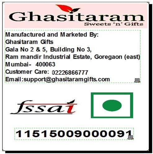 Jaiccha Ghasitaram Christmas Gifts Orange Jute Basket of assortments with Soan Papdi