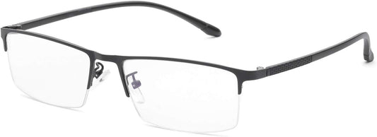 Jcerki Transition Photochromic Gray Reading Glasses Business Half Frame Photochromic Readers Eyeglasses