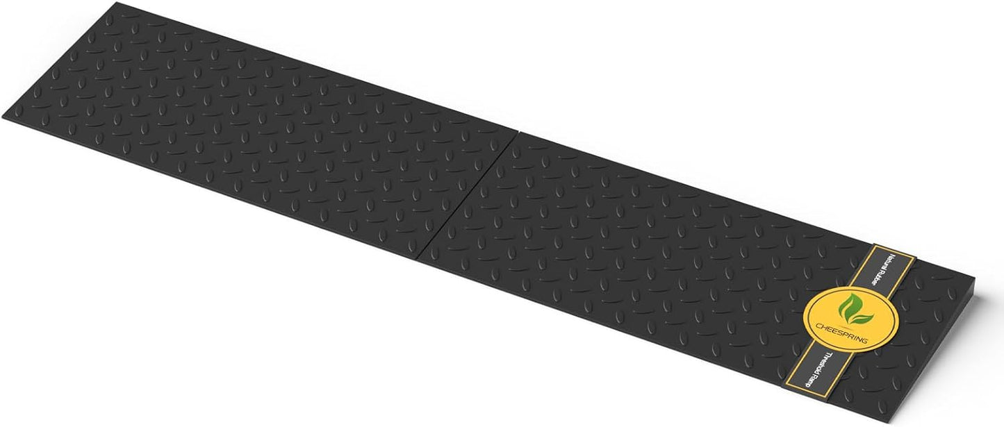 Threshold Ramp for Doorways 1.0" Rise, No-Slip Natural Rubber Door Threshold Ramps 3950 Lbs Load Capacity, 36.6” Length, Used for Wheelchair, Sweeper, Power Scooter