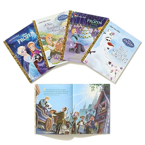 Frozen Little Golden Book Library (Disney Frozen): Frozen; A New Reindeer Friend; Olaf's Perfect Day; The Best Birthday Ever; Olaf Waits for Spring