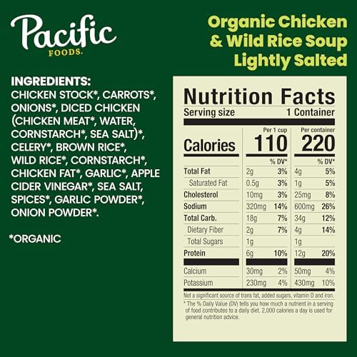 Pacific Foods, Soup Chicken Wild Rice Low Sodium Organic, 16.3 Ounce
