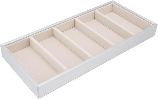 Velvet Glasses Box Tray, Stackable Glasses Display Tray Jewelry Organizer Trays for Glasses and Watch Holder Organizer Tray(Grey)