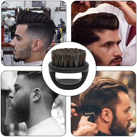 Boar Bristle Beard Brush - Beard Man Brush, Beard Grooming Brush | Natural Boar Bristle, Wooden Handle Beard Styling Tool, Men's Facial Hair Care Accessory, Distributes Oils Evenly Strengthens Beard