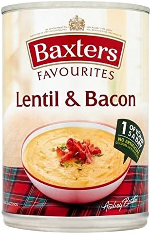 Baxters Favourites Lentil & Bacon Soup 400g - Pack of 2