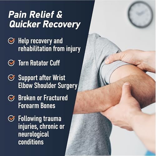 Comforband Arm Sling – Lightweight & Breathable Medical Sling with Adjustable Shoulder Strap for Torn Rotator Cuff, Broken or Fractured Forearm Bones (Junior)