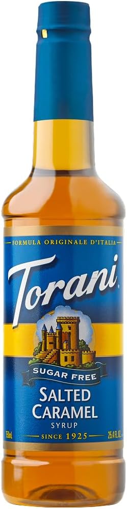 Torani Sugar Free Salted Caramel Syrup, 25.4 oz