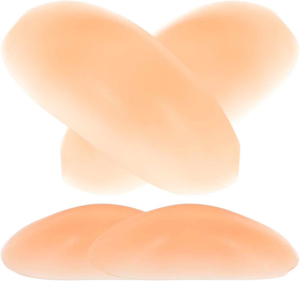 Gatuida 2 Pairs Silicone Shoulder Pads for Women, Adhesive Anti-slip Shoulder Enhancer, Invisible Reusable Push-up Pads for Clothing And Special Occasions (skin Color)